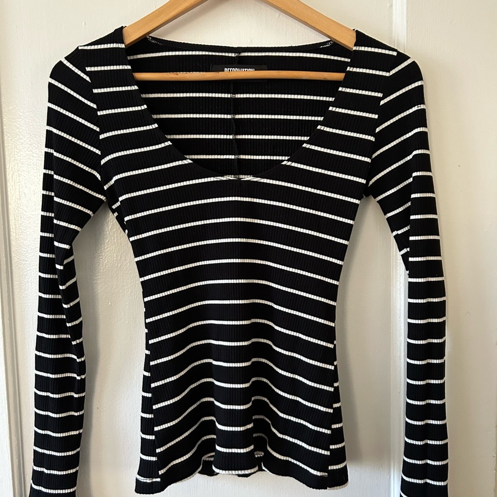 Reformation striped top
